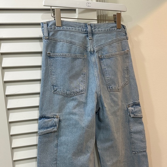 Agolde Denim Cargo Wide-Leg Jeans - Picture 3 of 7